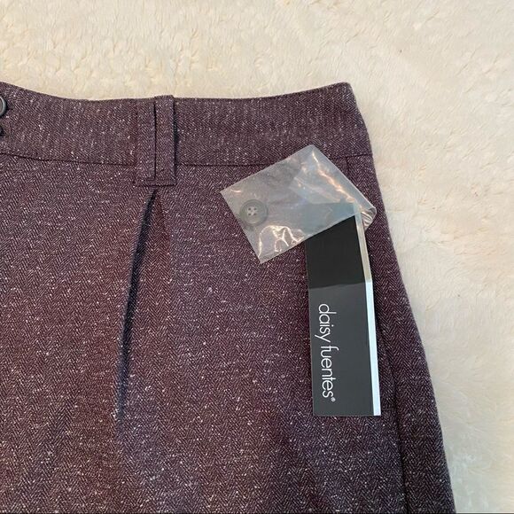 NWT Daisy Fuentes English Heritage Brown Shorts Size 10 - Picture 3 of 8